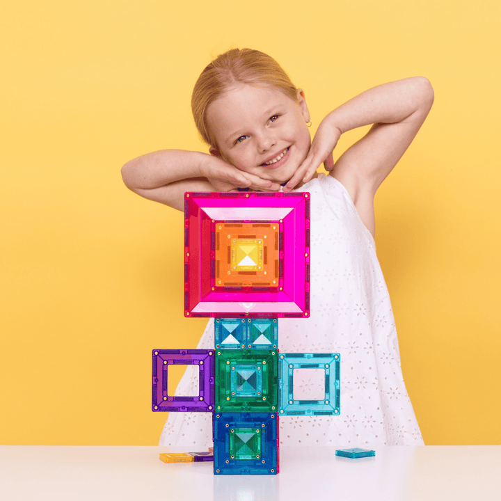 Connetix Tiles Magnetic Building Tiles Bright Portal Pack – 48 Piece