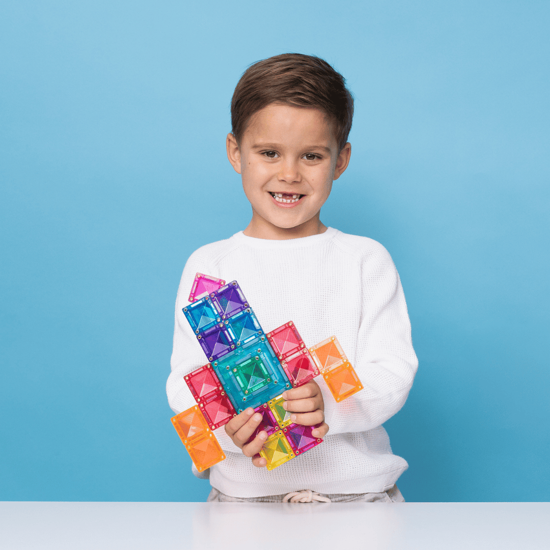 Connetix Tiles Magnetic Building Tiles Bright Portal Pack – 48 Piece