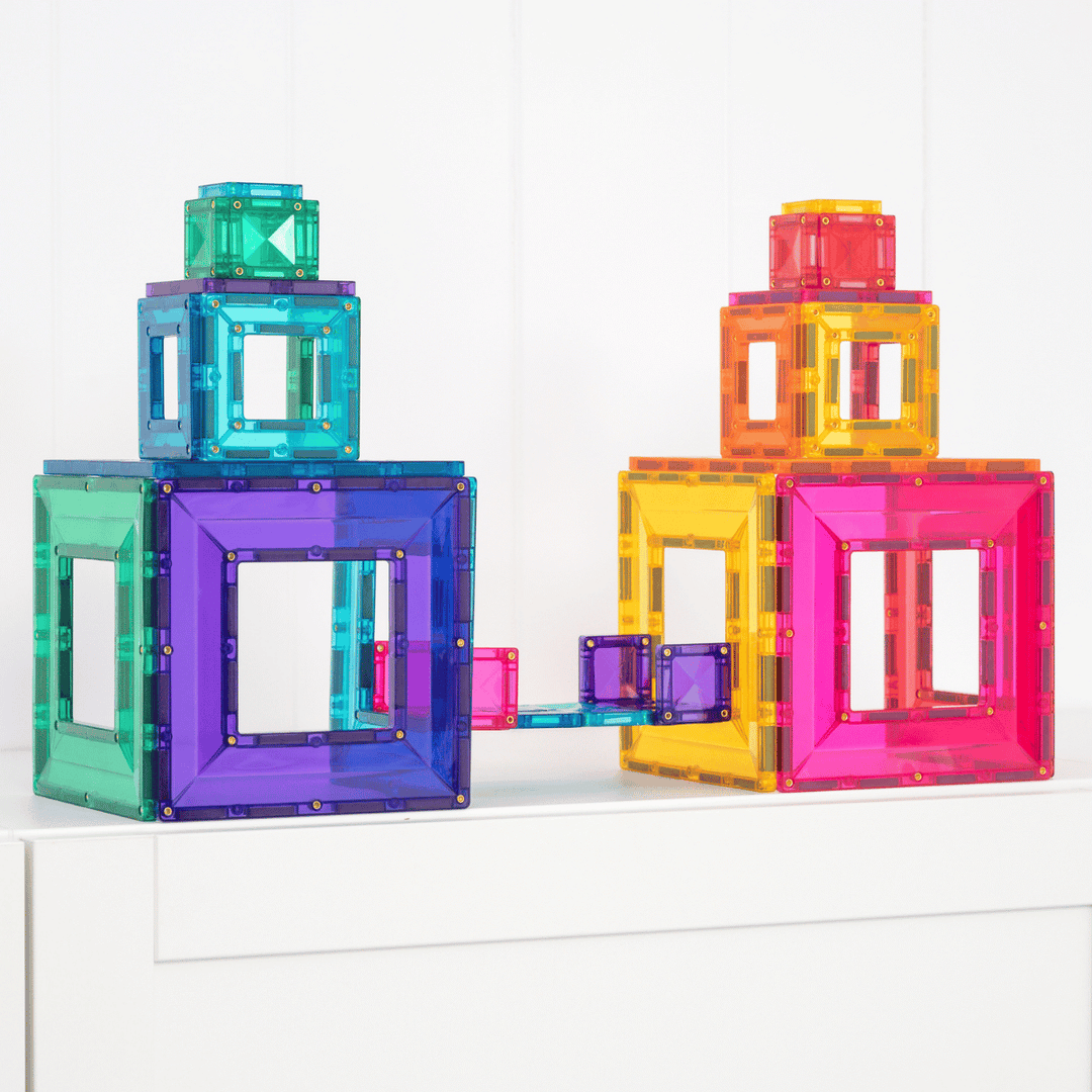 Connetix Tiles Magnetic Building Tiles Bright Portal Pack – 48 Piece