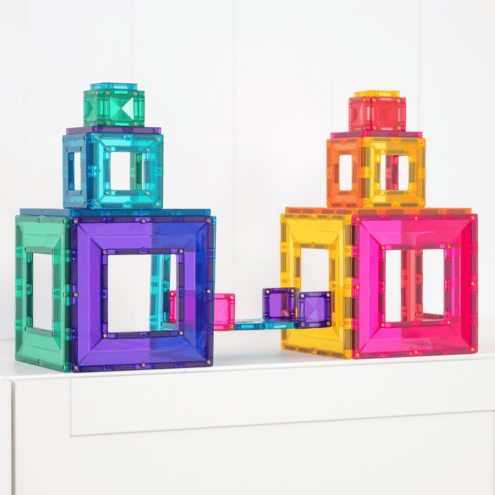 Connetix Tiles Magnetic Building Tiles Bright Portal Pack – 48 Piece