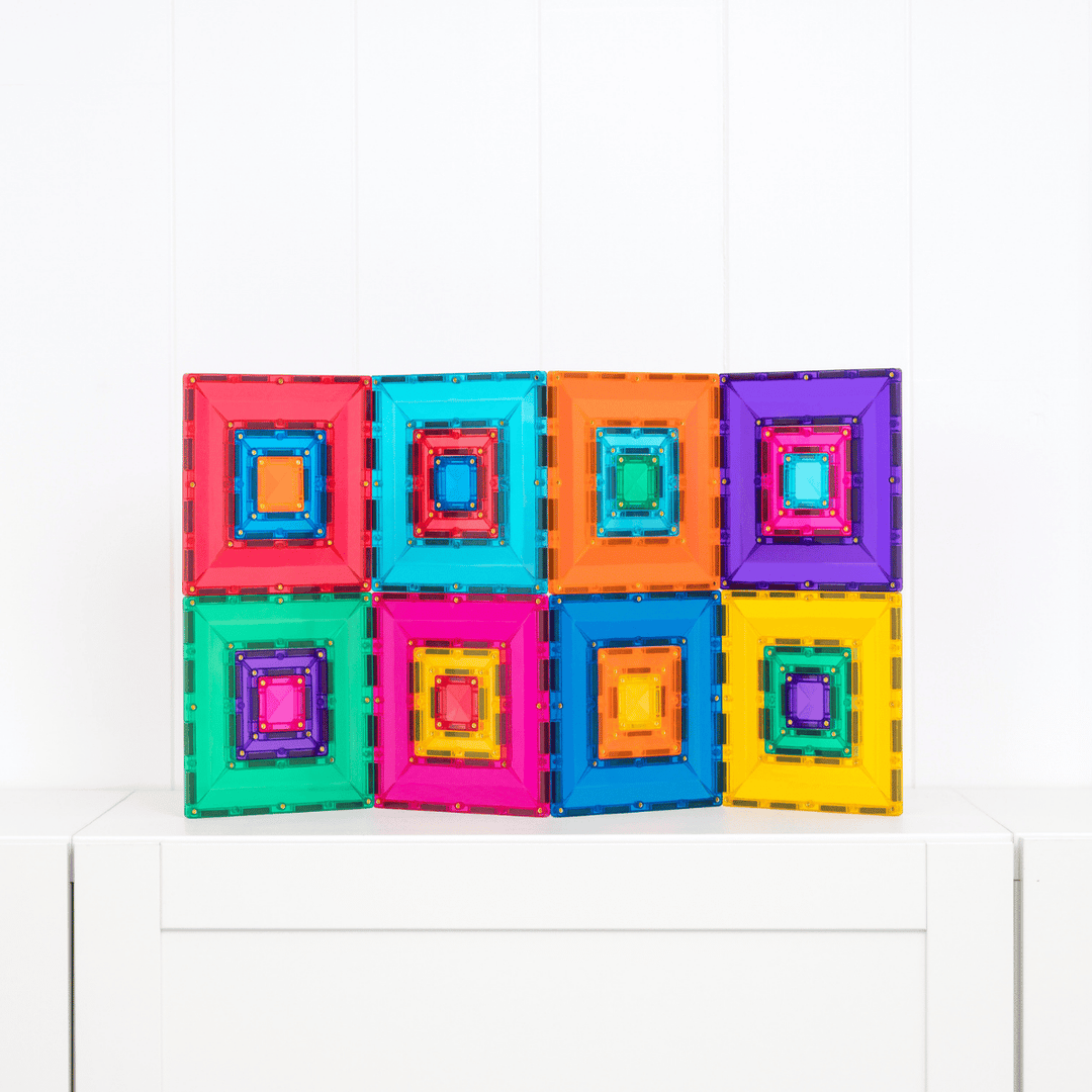 Connetix Tiles Magnetic Building Tiles Bright Portal Pack – 48 Piece