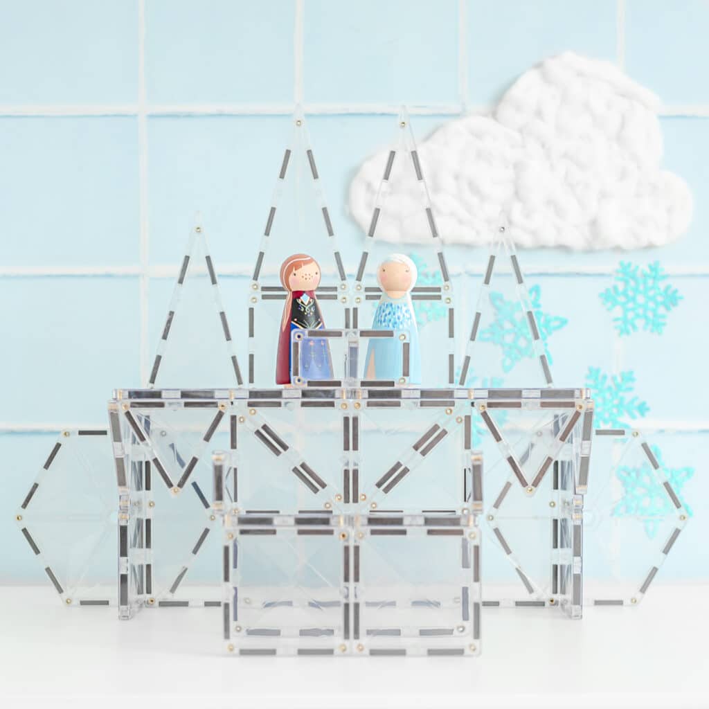 Connetix Tiles Magnetic Building Tiles Clear Starter Pack – 34 Piece