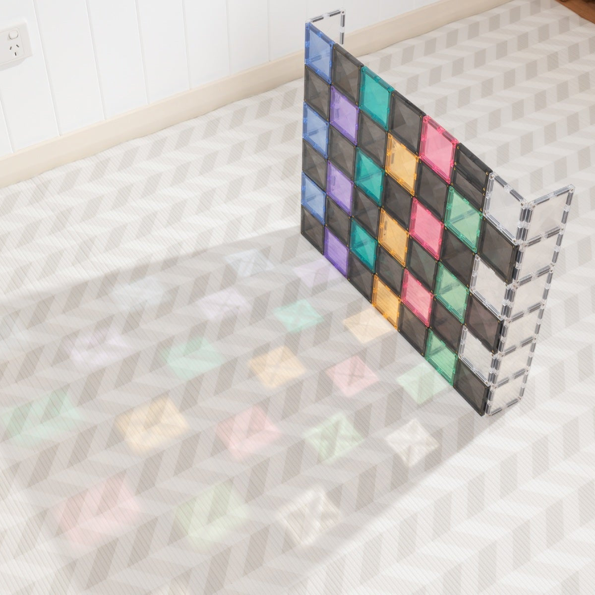 Connetix Tiles Magnetic Building Tiles Creative Roads Pack – 48 Piece