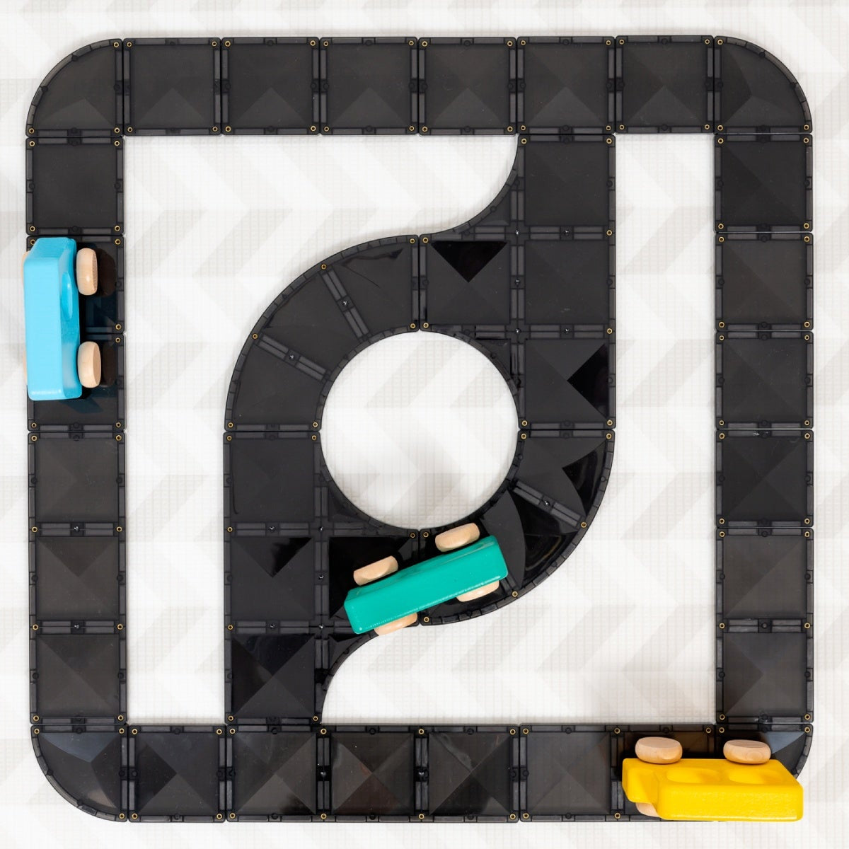 Connetix Tiles Magnetic Building Tiles Creative Roads Pack – 48 Piece