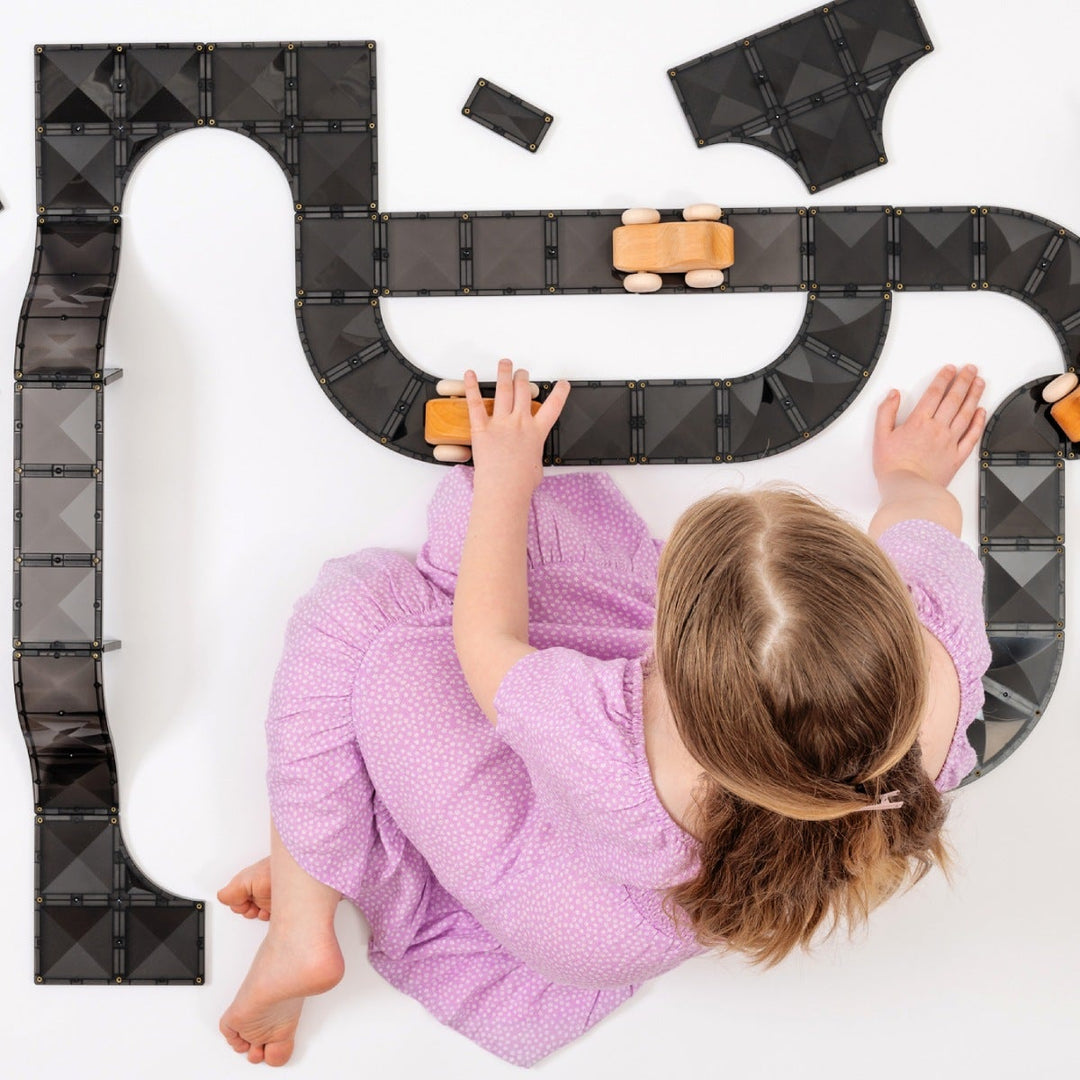 Connetix Tiles Magnetic Building Tiles Creative Roads Pack – 48 Piece