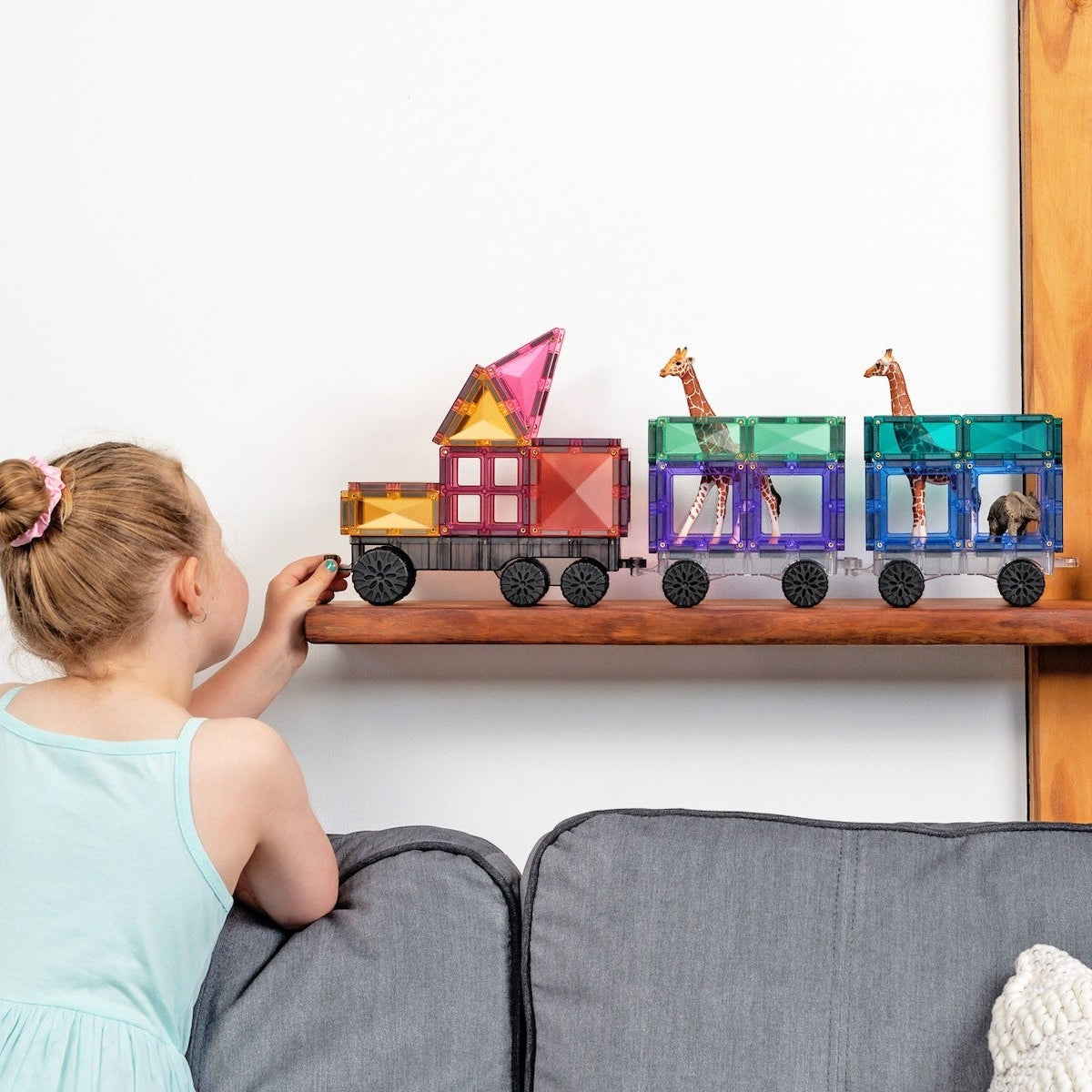 Connetix Tiles Magnetic Building Tiles Pastel Transport Pack – 50 Piece