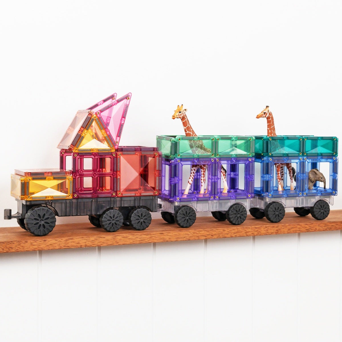Connetix Tiles Magnetic Building Tiles Pastel Transport Pack – 50 Piece