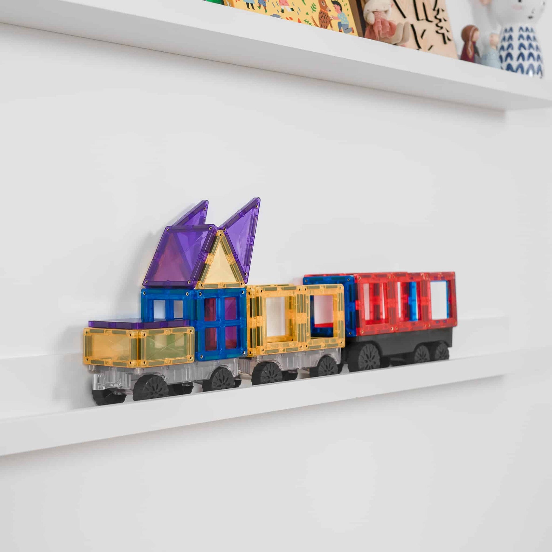 Connetix Tiles Magnetic Building Tiles Rainbow Transport Pack – 50 Piece