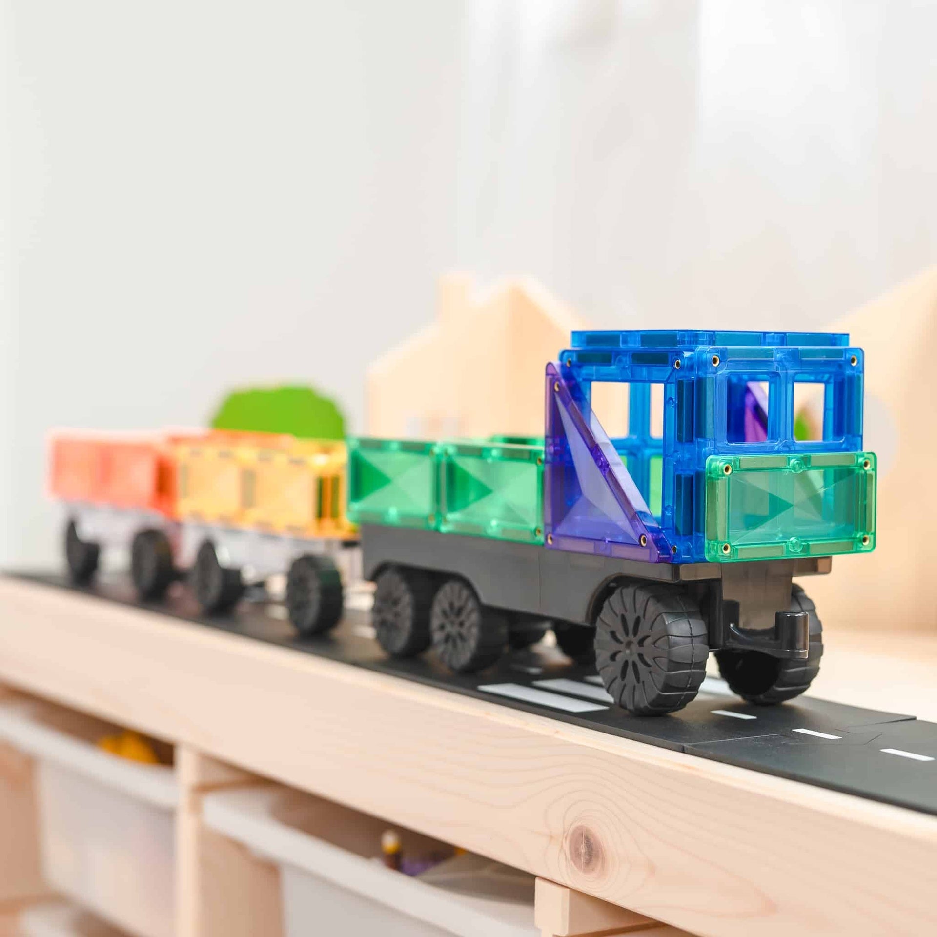 Connetix Tiles Magnetic Building Tiles Rainbow Transport Pack – 50 Piece