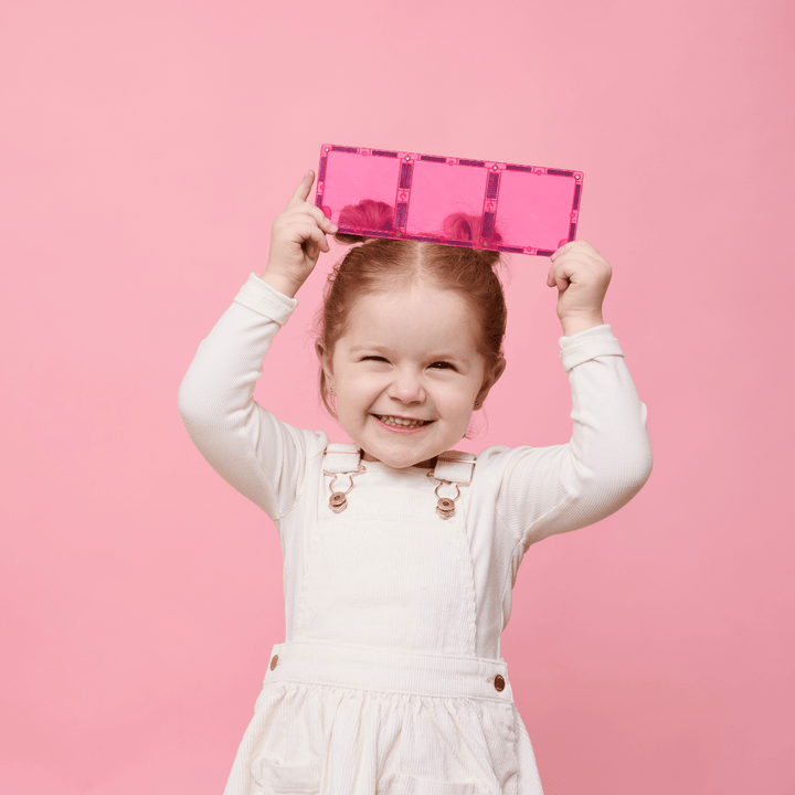 Connetix Tiles Magnetic Building Tiles Pink Charity Pack – 20 Piece