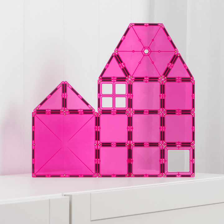 Connetix Tiles Magnetic Building Tiles Pink Charity Pack – 20 Piece