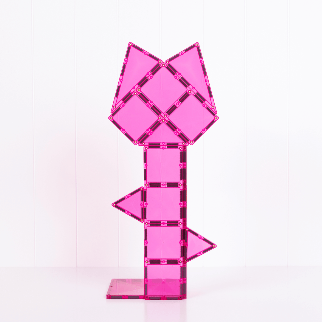 Connetix Tiles Magnetic Building Tiles Pink Charity Pack – 20 Piece
