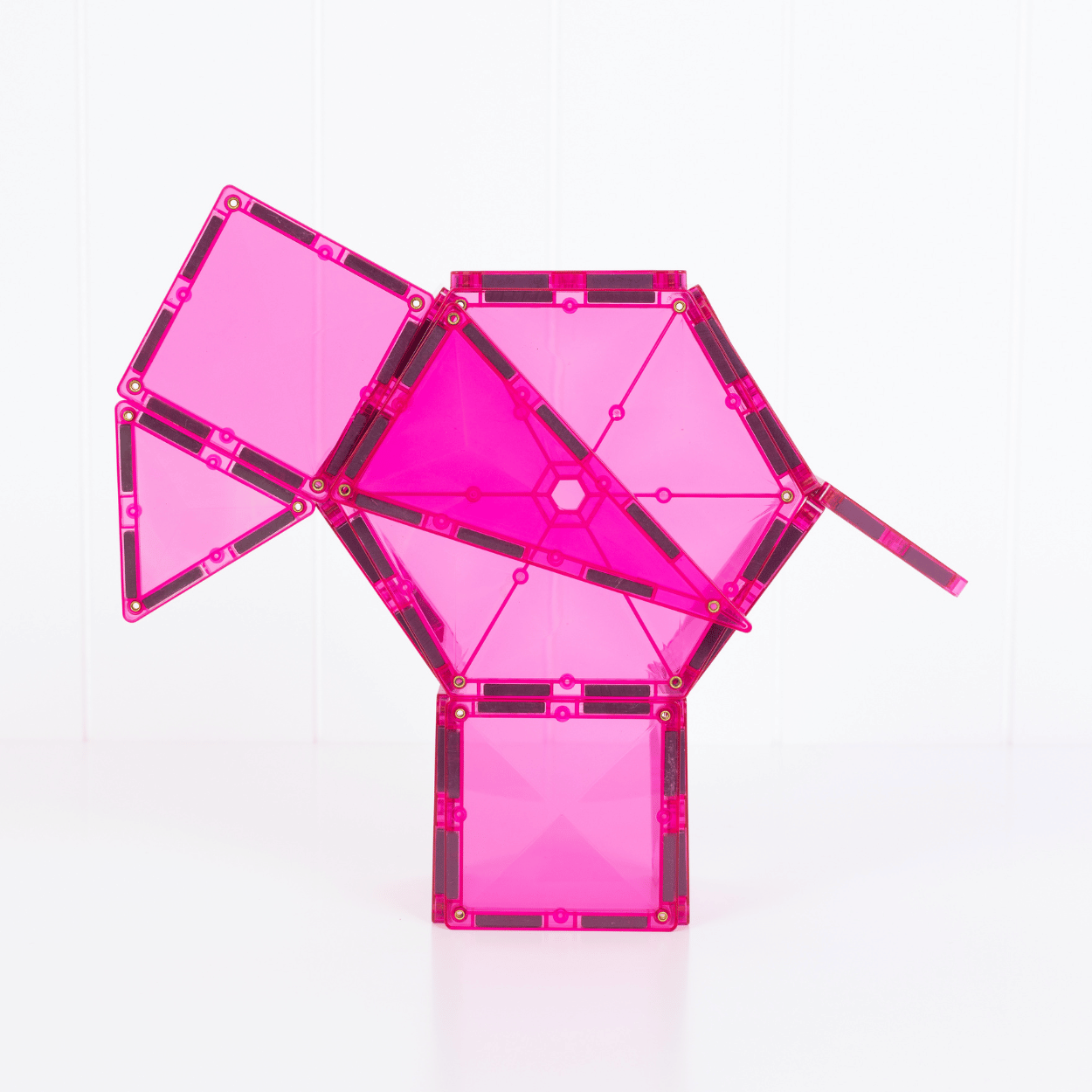 Connetix Tiles Magnetic Building Tiles Pink Charity Pack – 20 Piece