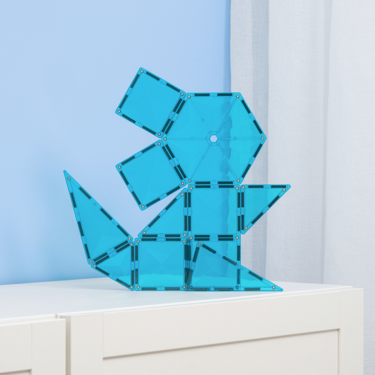 Connetix Tiles Magnetic Building Tiles Teal Charity Pack – 20 Piece