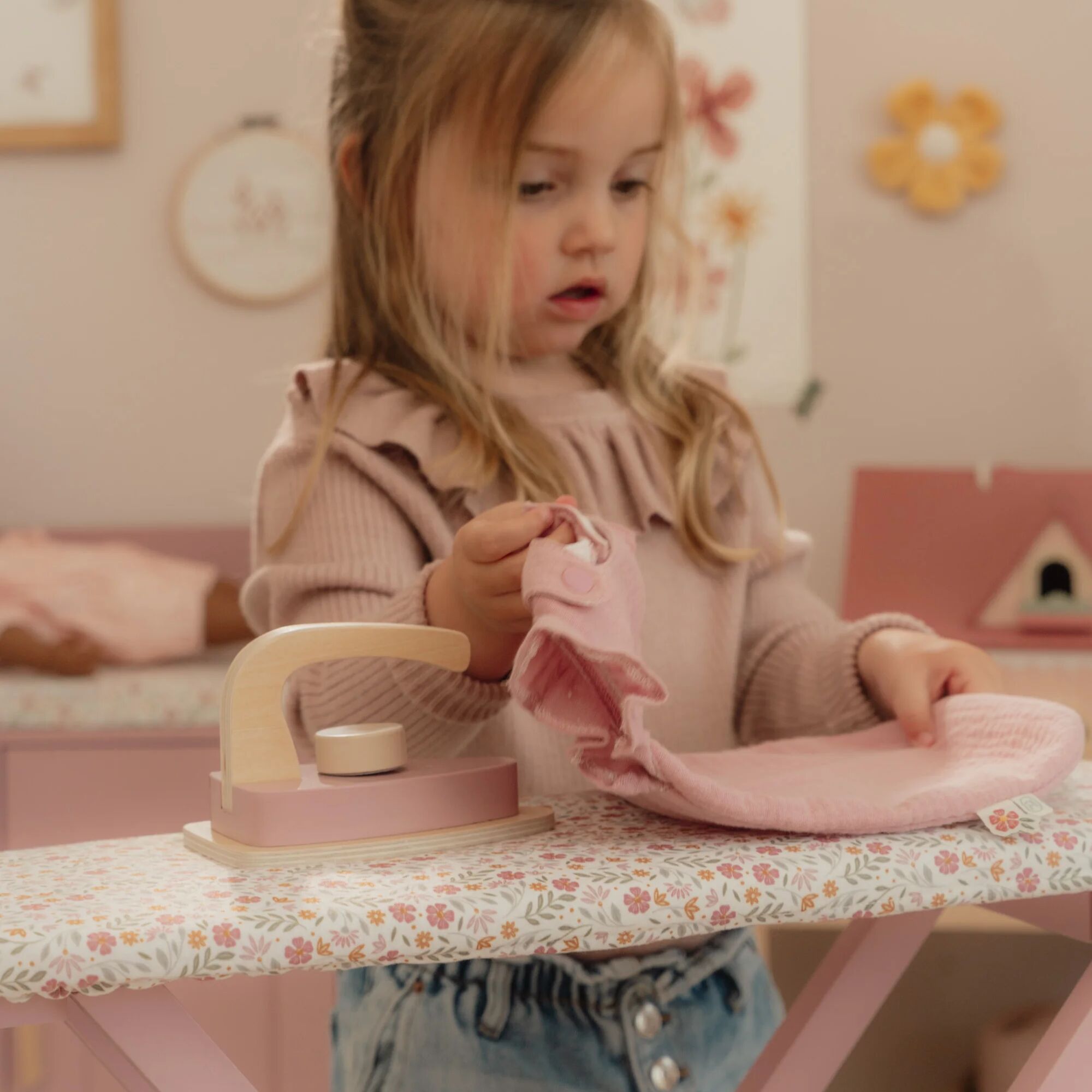 Little Dutch Wooden Ironing Board Playset
