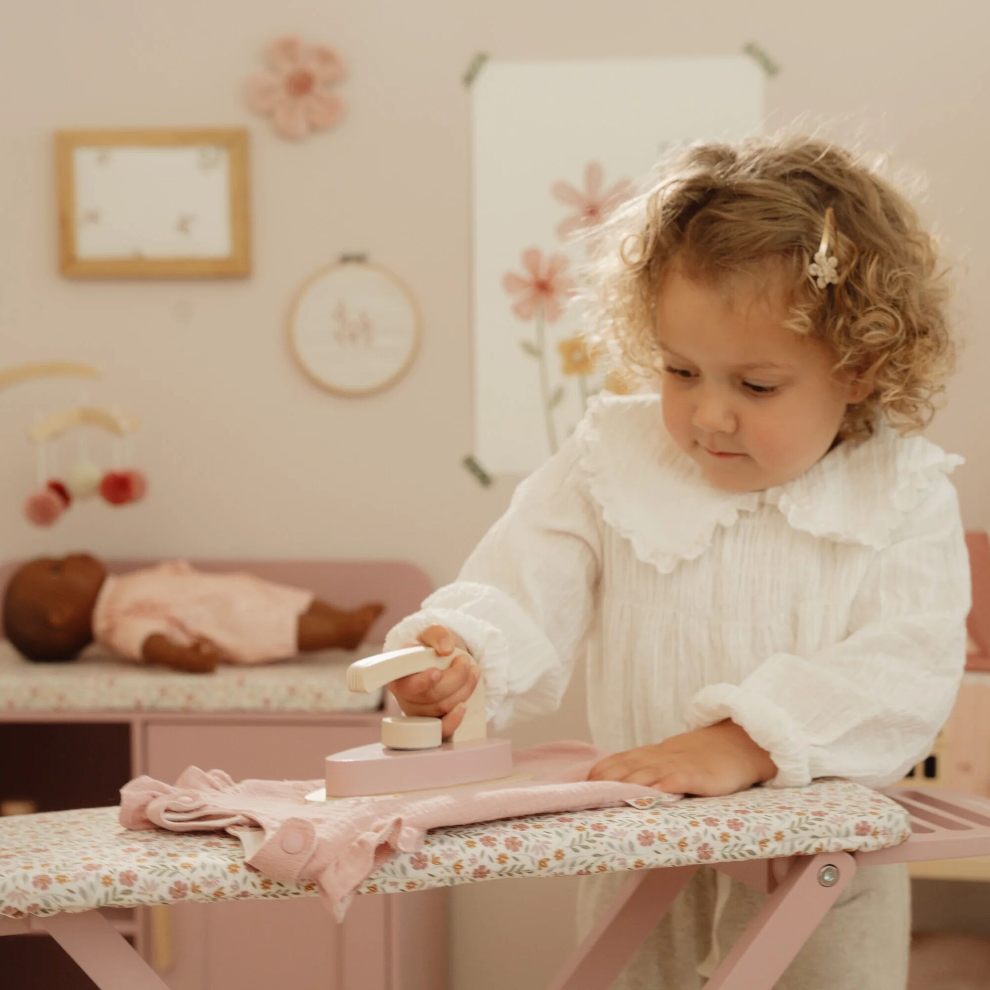 Little Dutch Wooden Ironing Board Playset