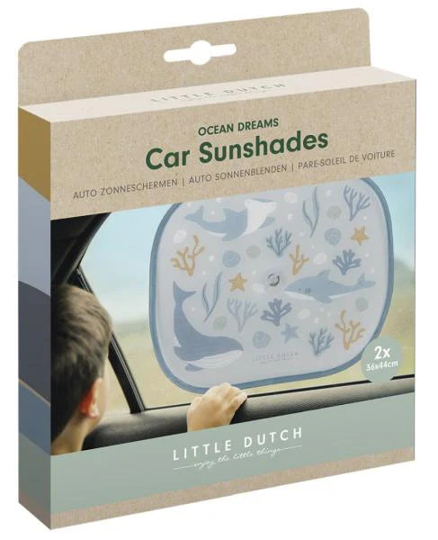 Little Dutch Car Sunshades – Ocean Dreams Blue