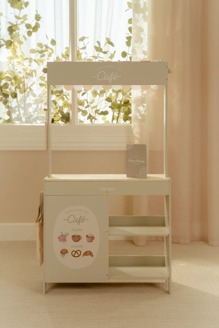 Little Dutch Wooden 2-In-1 Market Stall &amp; Cafe