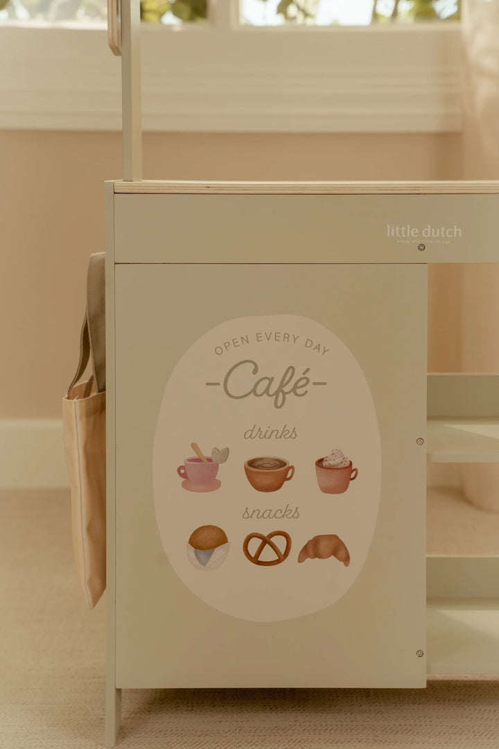 Little Dutch Wooden 2-In-1 Market Stall &amp; Cafe