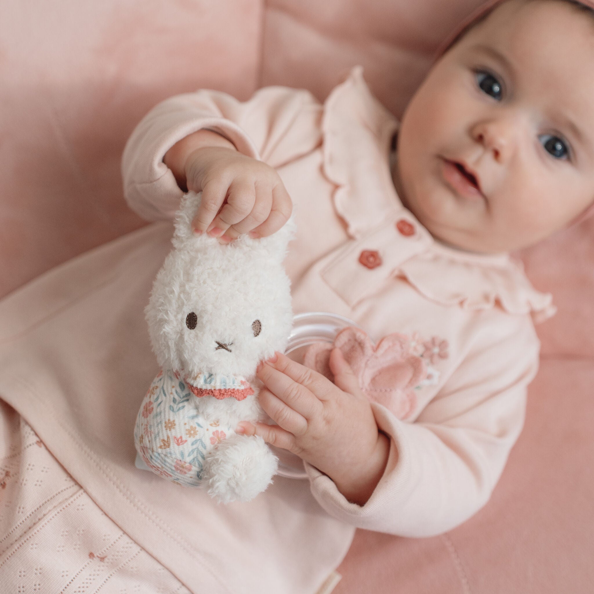 Little Dutch x Miffy Ring Rattle – Lucky Blossom