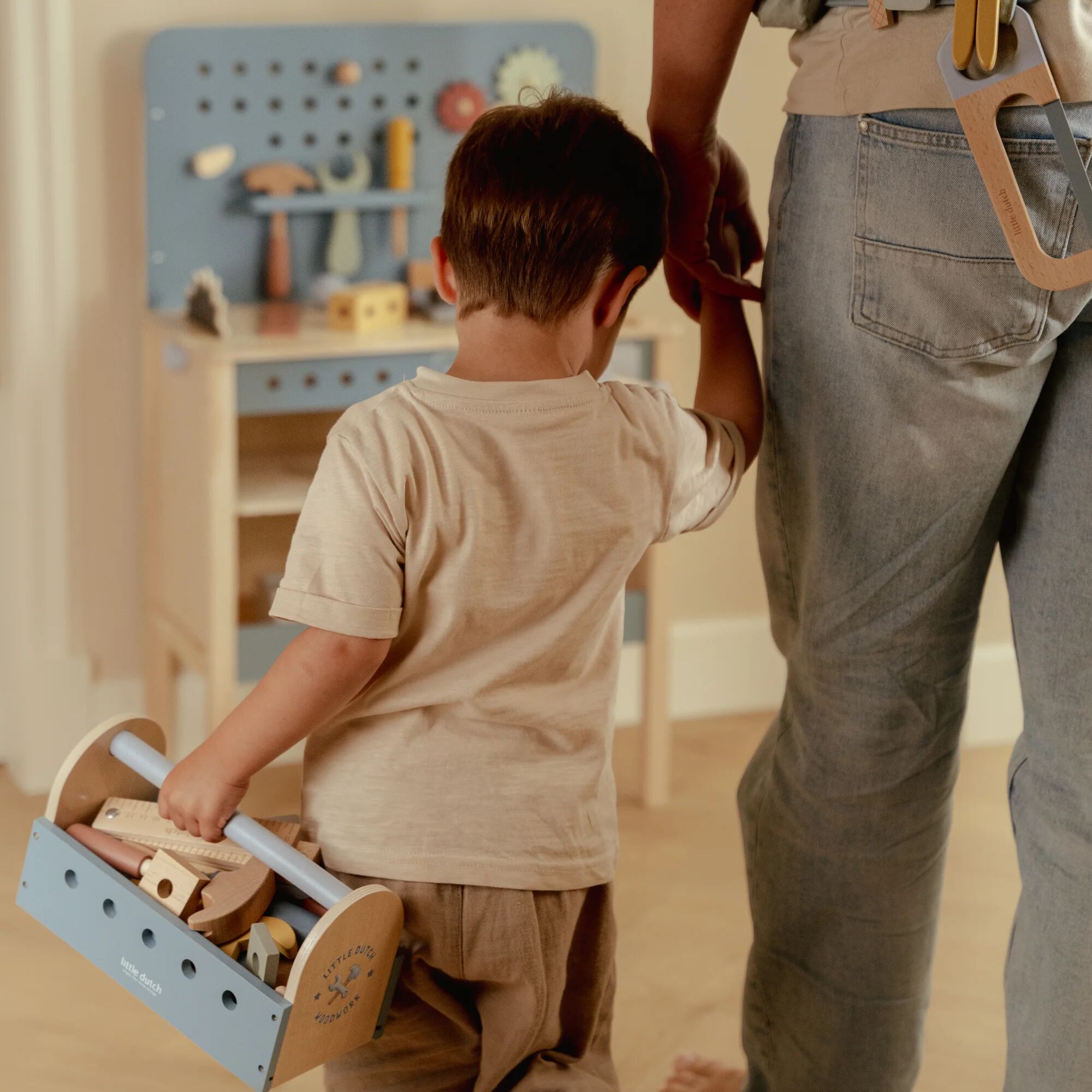 Little Dutch Wooden Toolbox Playset