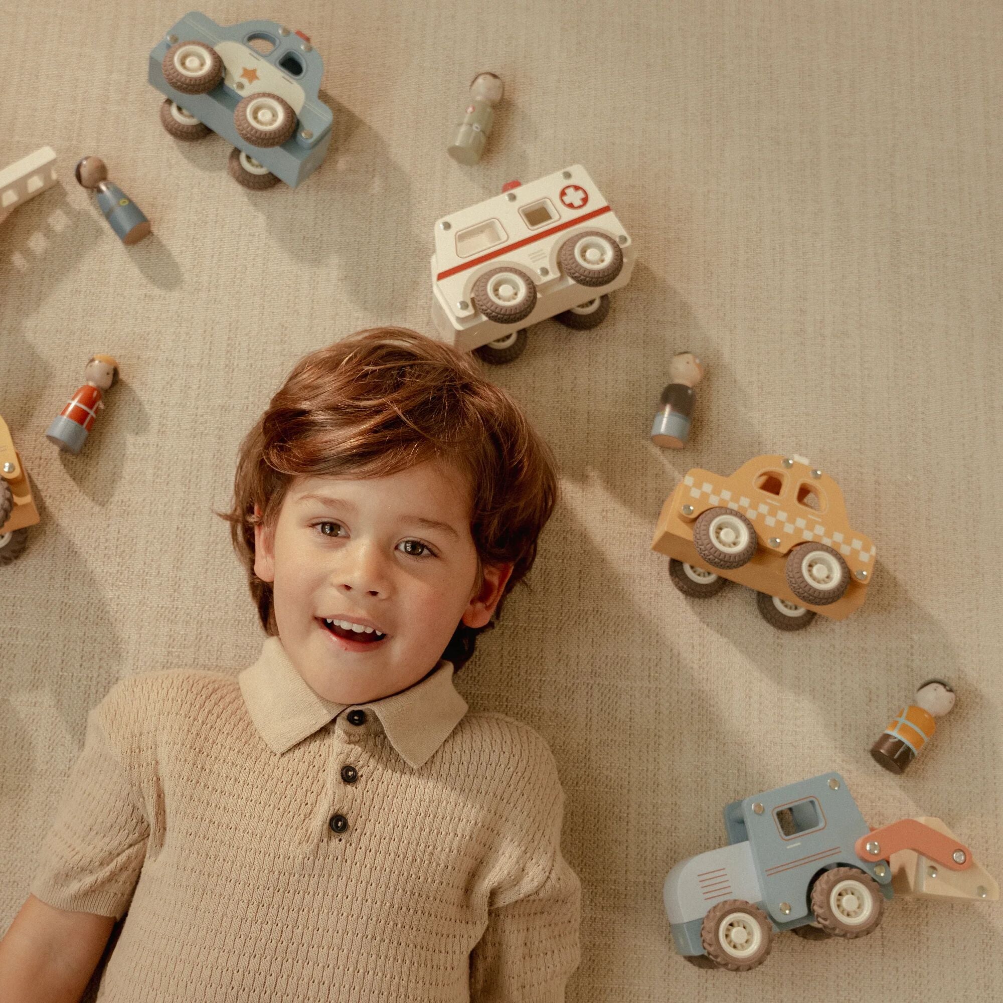 Little Dutch Wooden Bulldozer Truck