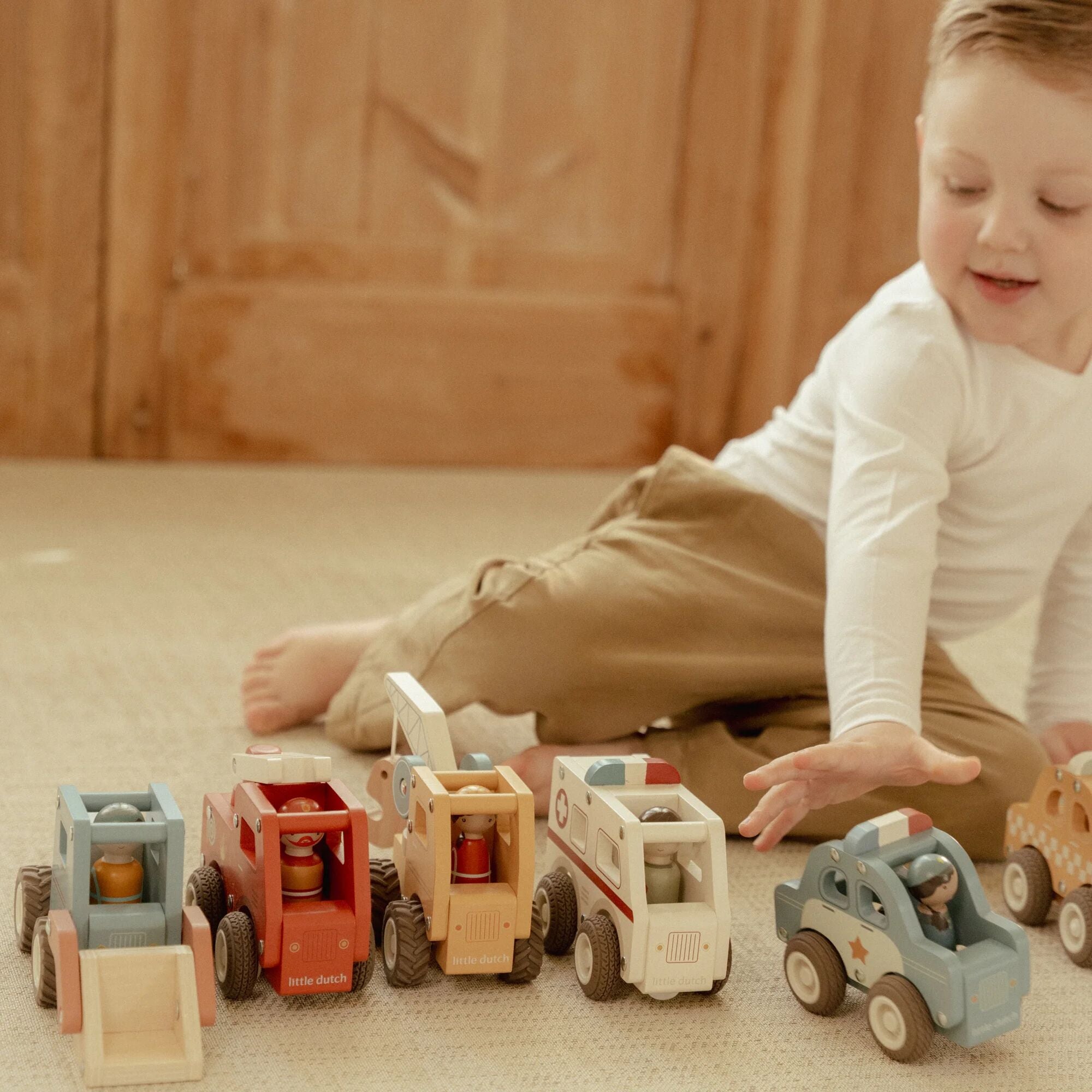 Little Dutch Wooden Fire Truck