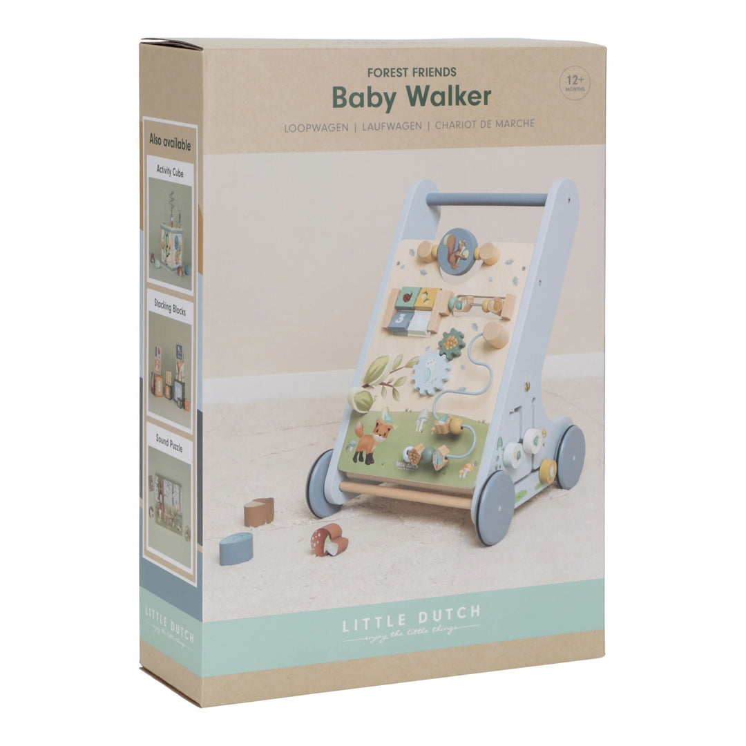 Little Dutch Multi-Activity Baby Walker – Forest Friends