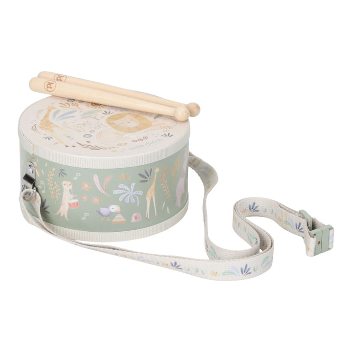 Little Dutch Safari Friends Music Drum – Green