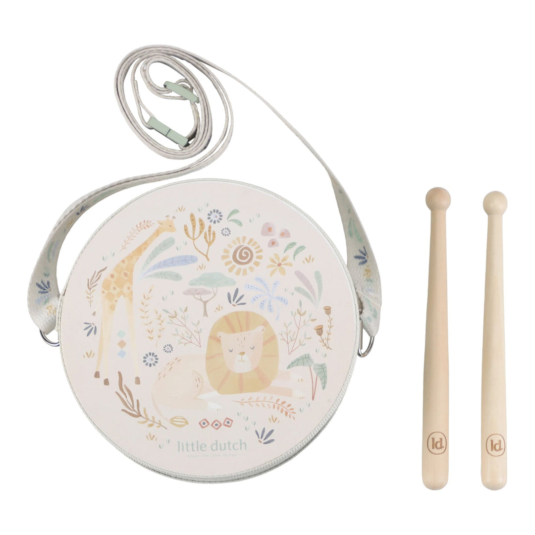 Little Dutch Safari Friends Music Drum – Green