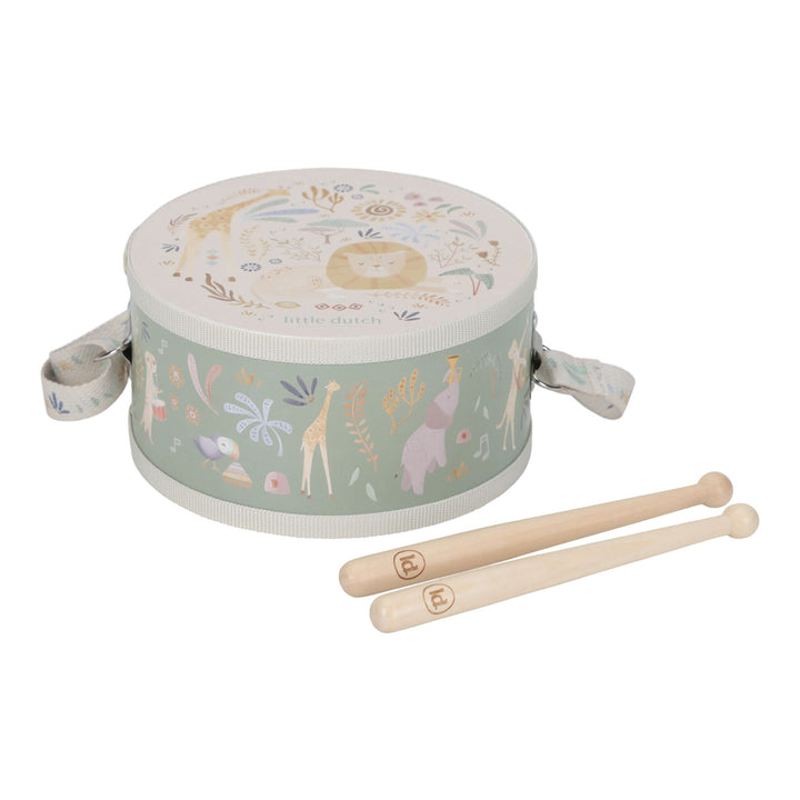 Little Dutch Safari Friends Music Drum – Green