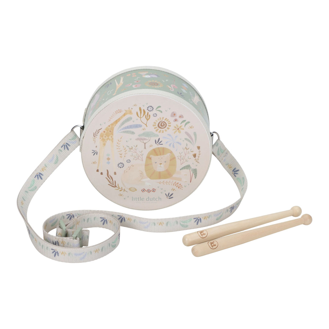 Little Dutch Safari Friends Music Drum – Green