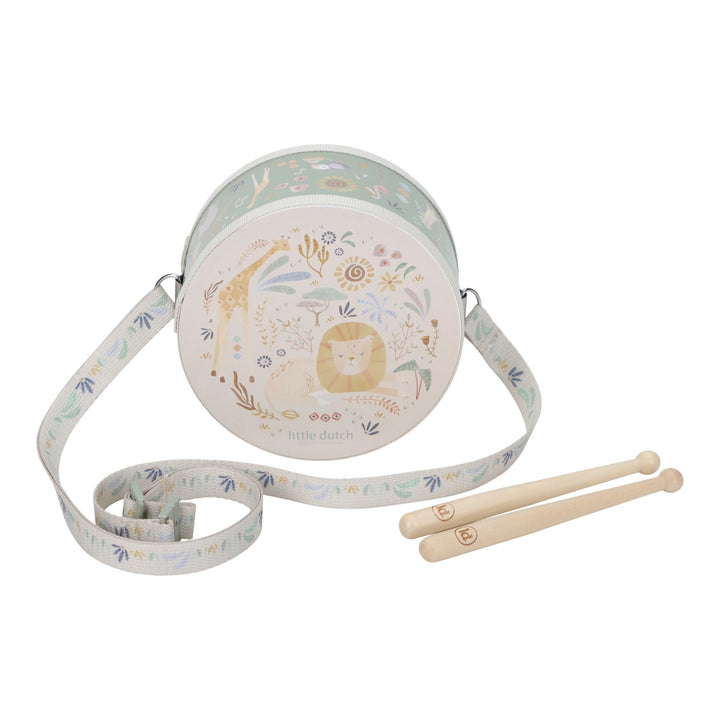 Little Dutch Safari Friends Music Drum – Green