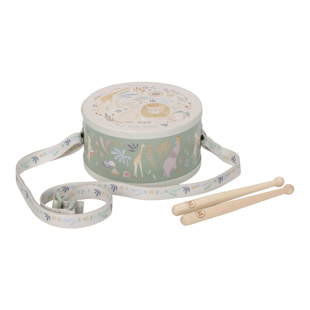Little Dutch Safari Friends Music Drum – Green