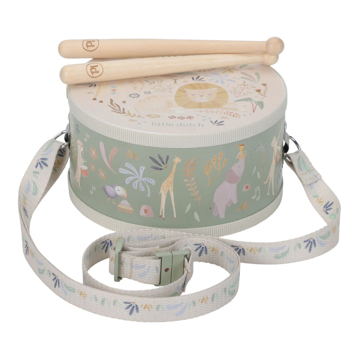 Little Dutch Safari Friends Music Drum – Green