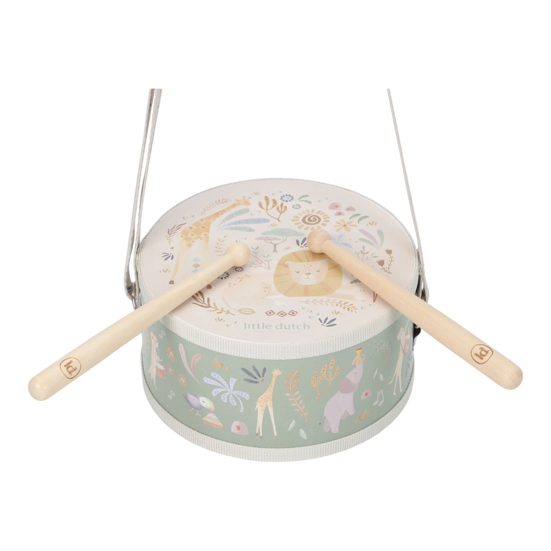 Little Dutch Safari Friends Music Drum – Green