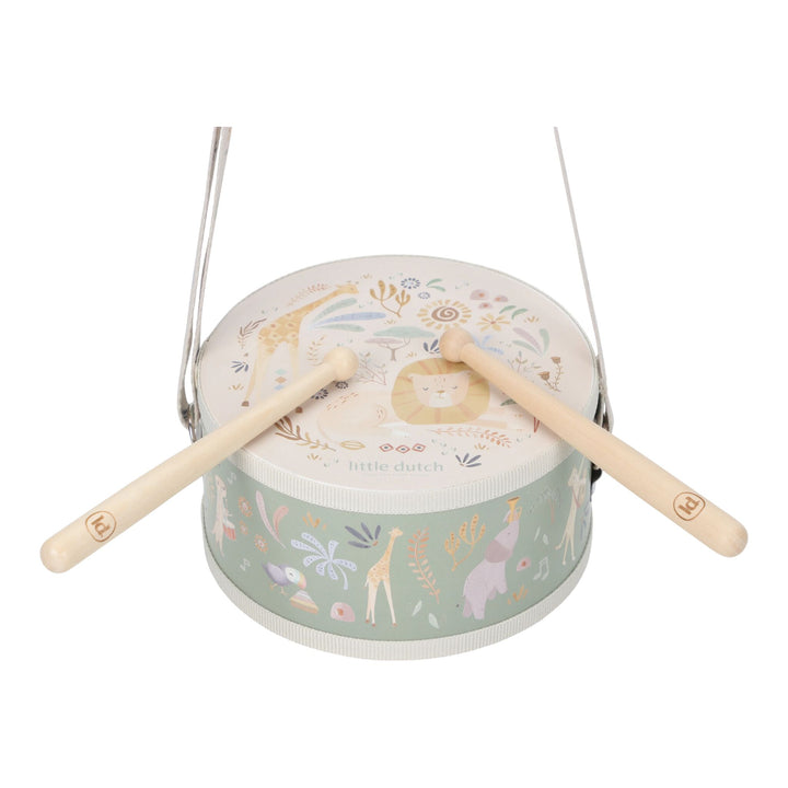Little Dutch Safari Friends Music Drum – Green