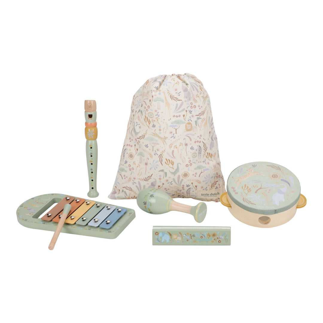 Little Dutch Safari Friends Music Set – Green