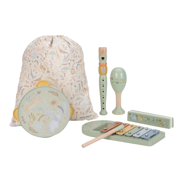 Little Dutch Safari Friends Music Set – Green