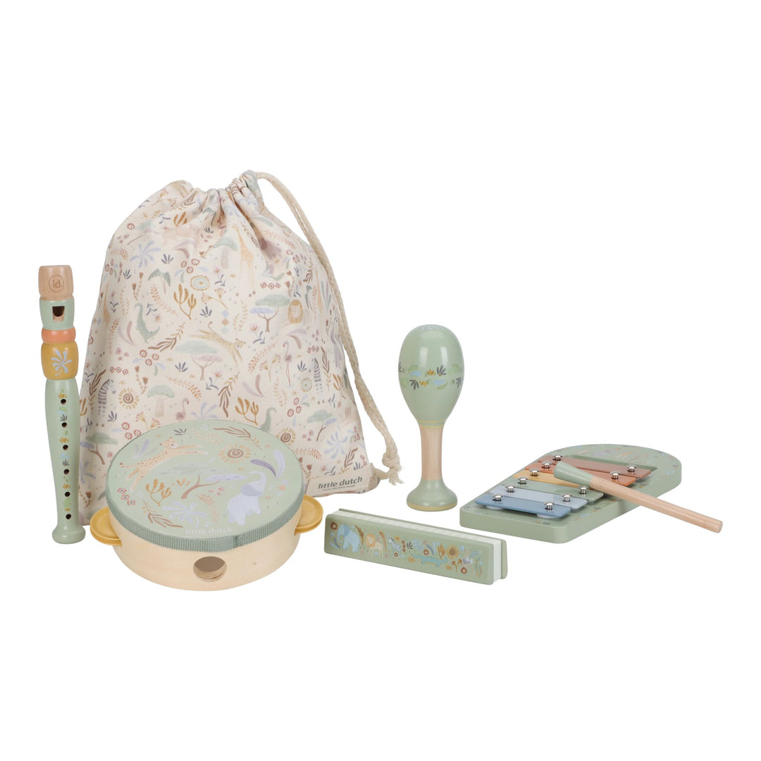 Little Dutch Safari Friends Music Set – Green