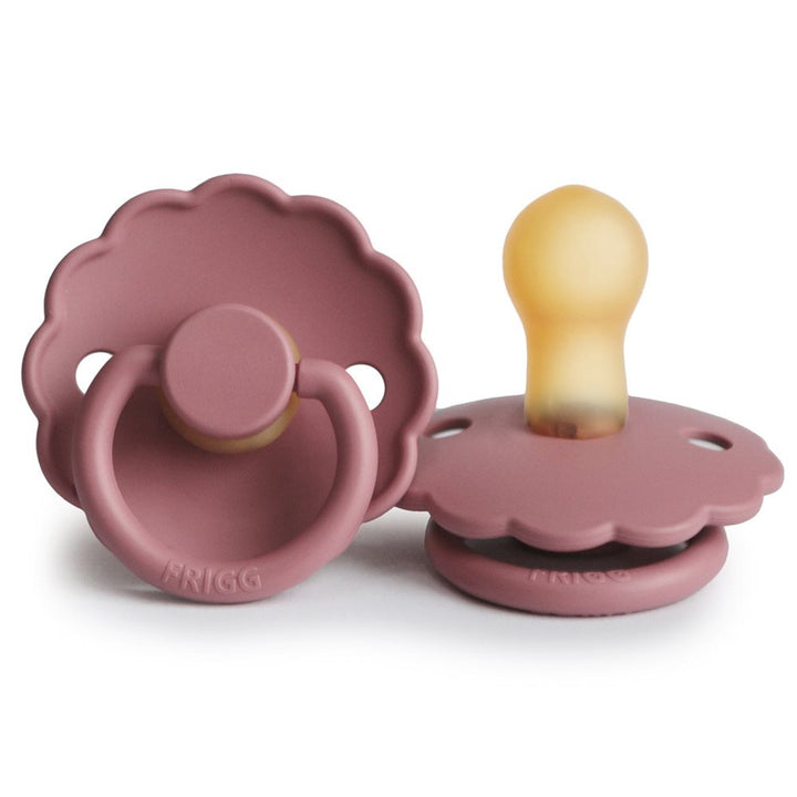 FRIGG Daisy Round Latex Pacifier – Cedar