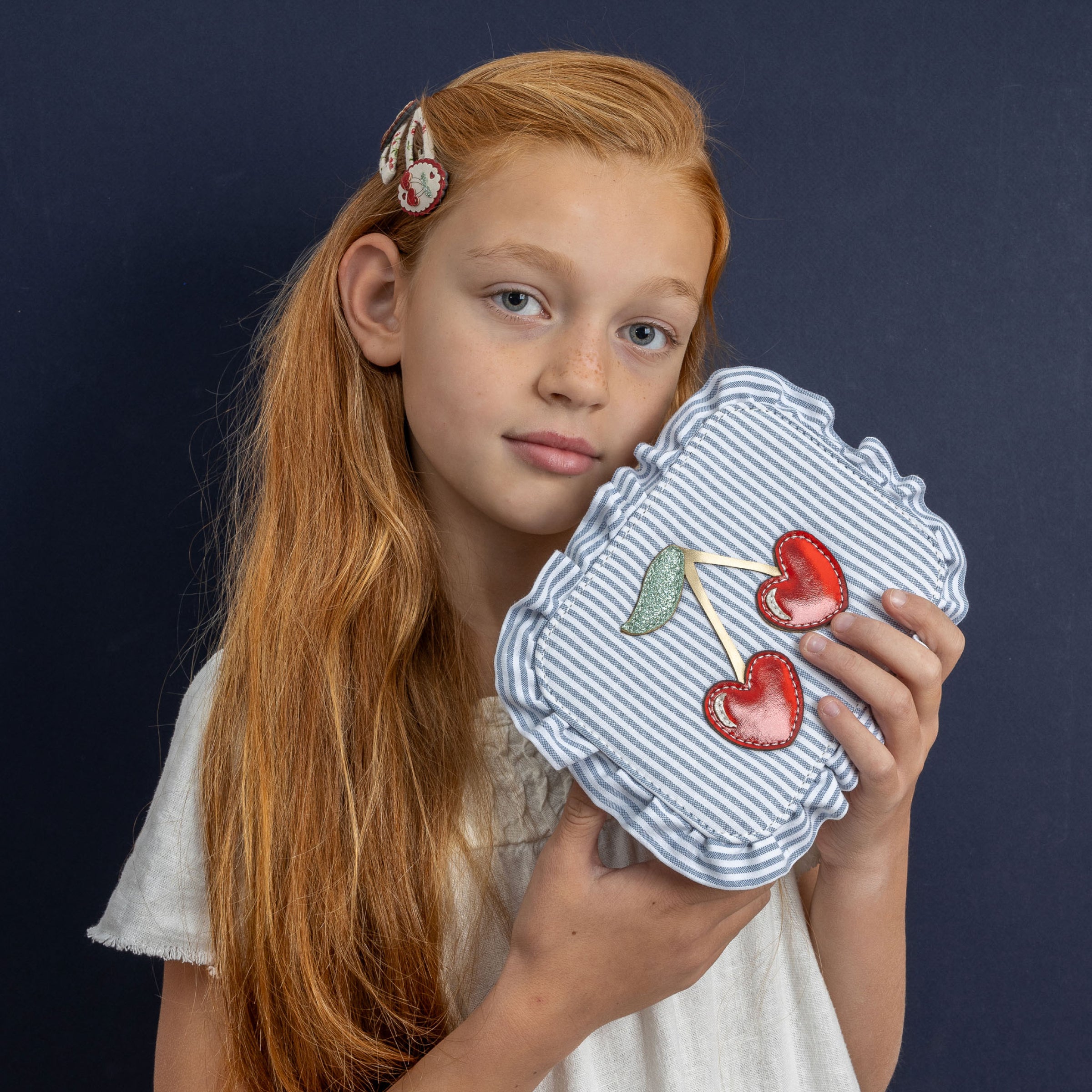 Mimi & Lula Striped Cherry Bag