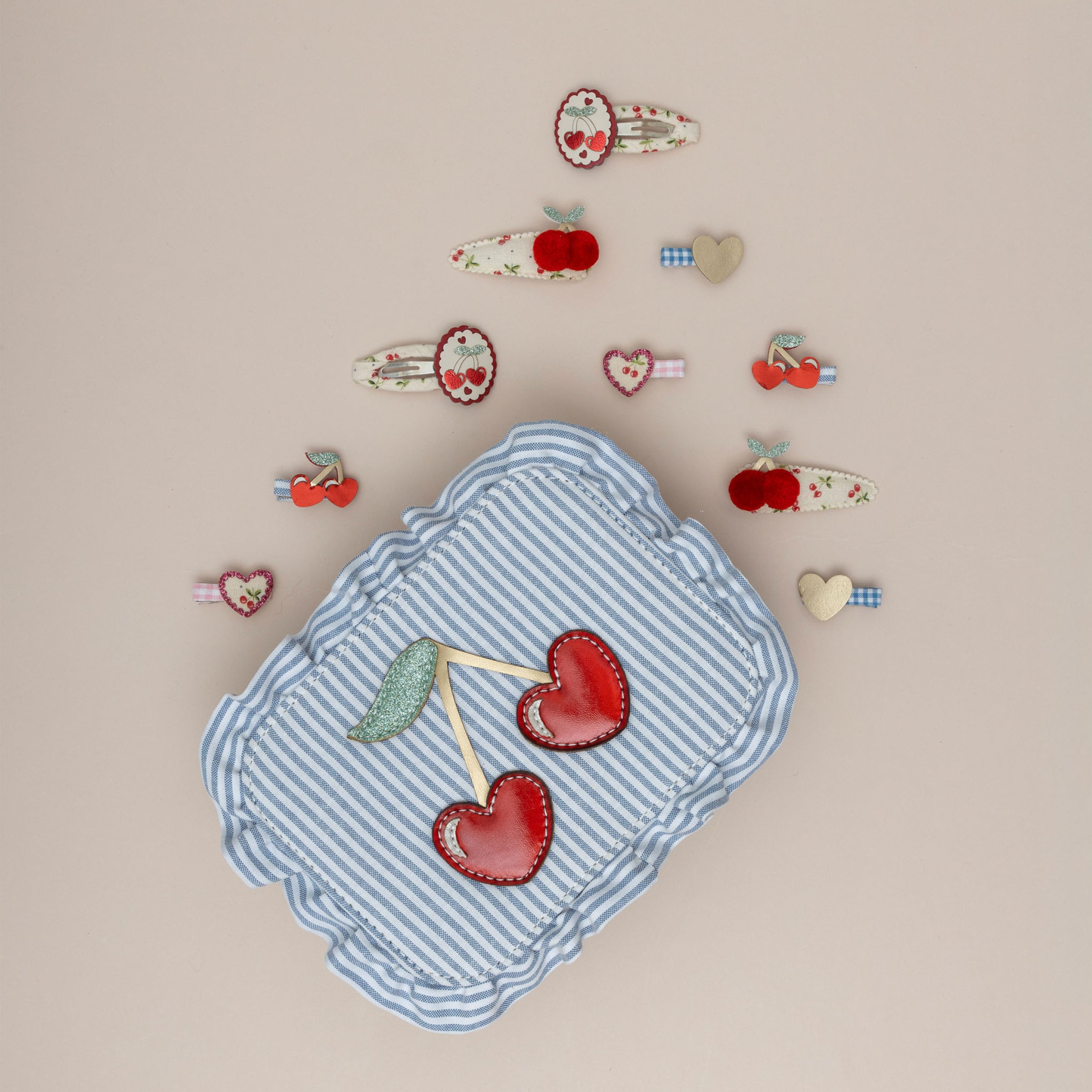 Mimi & Lula Striped Cherry Bag