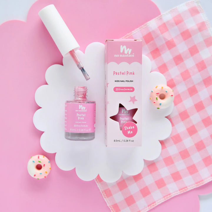 No Nasties Kids Unscented Peelable Nail Polish – Pretty Pastel Pink