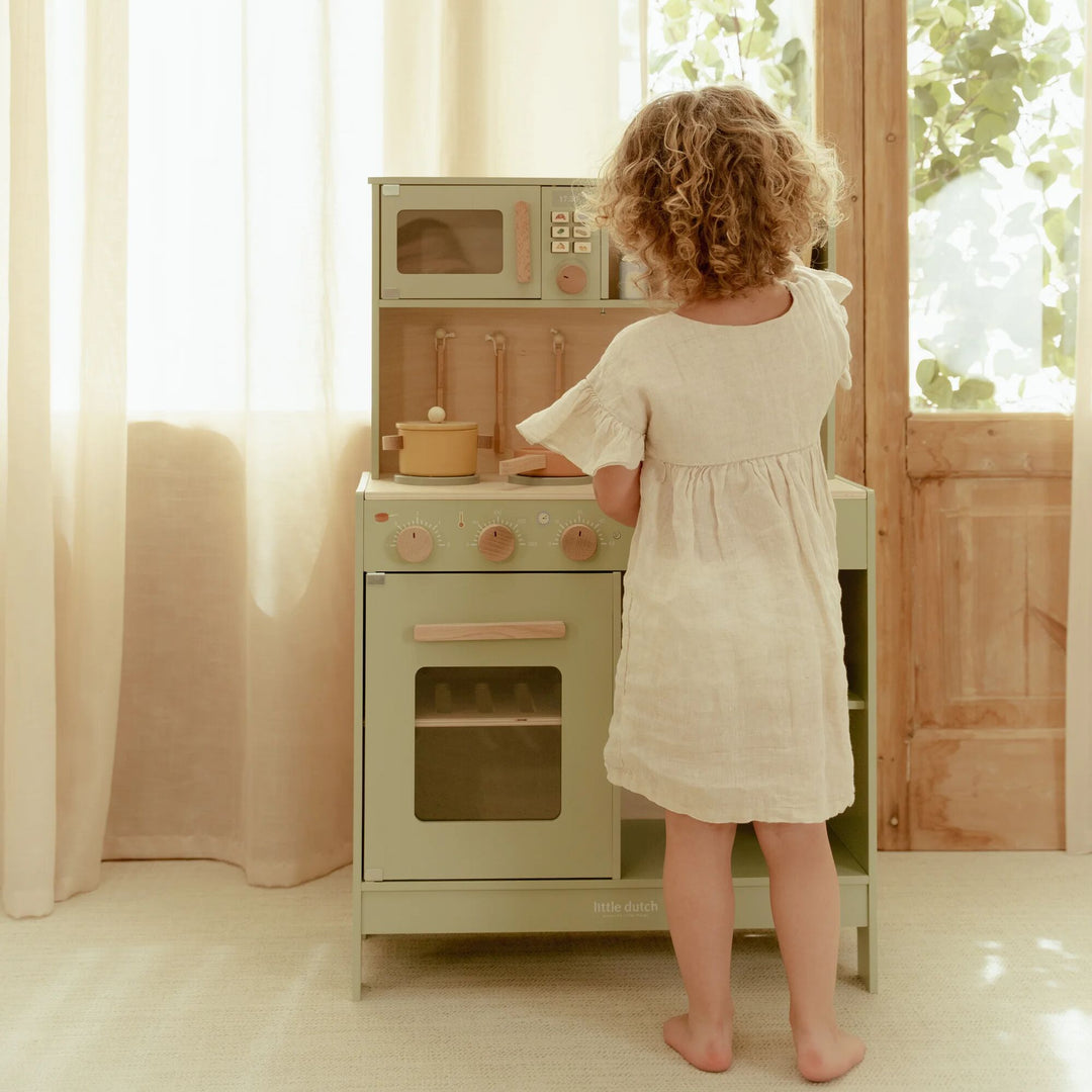 Little Dutch Wooden Play Kitchen – Mint