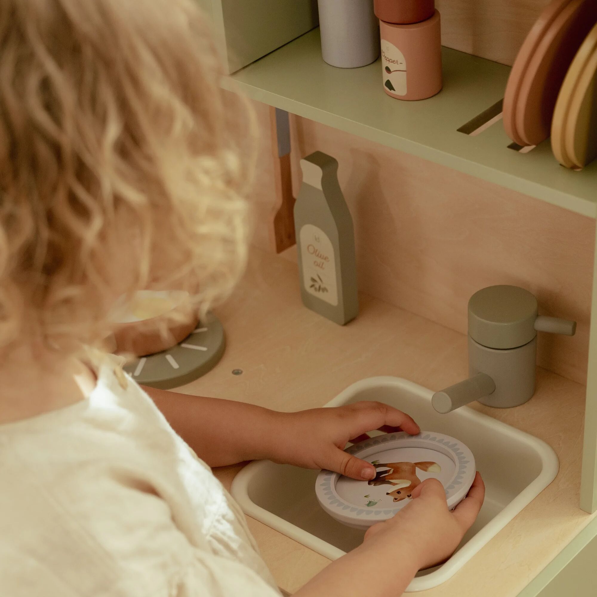 Little Dutch Wooden Play Kitchen – Mint