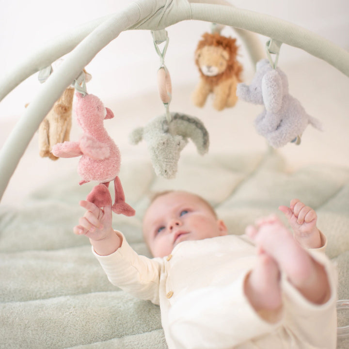 Little Dutch Soft Baby Activity Playmat with Arch – Safari Friends