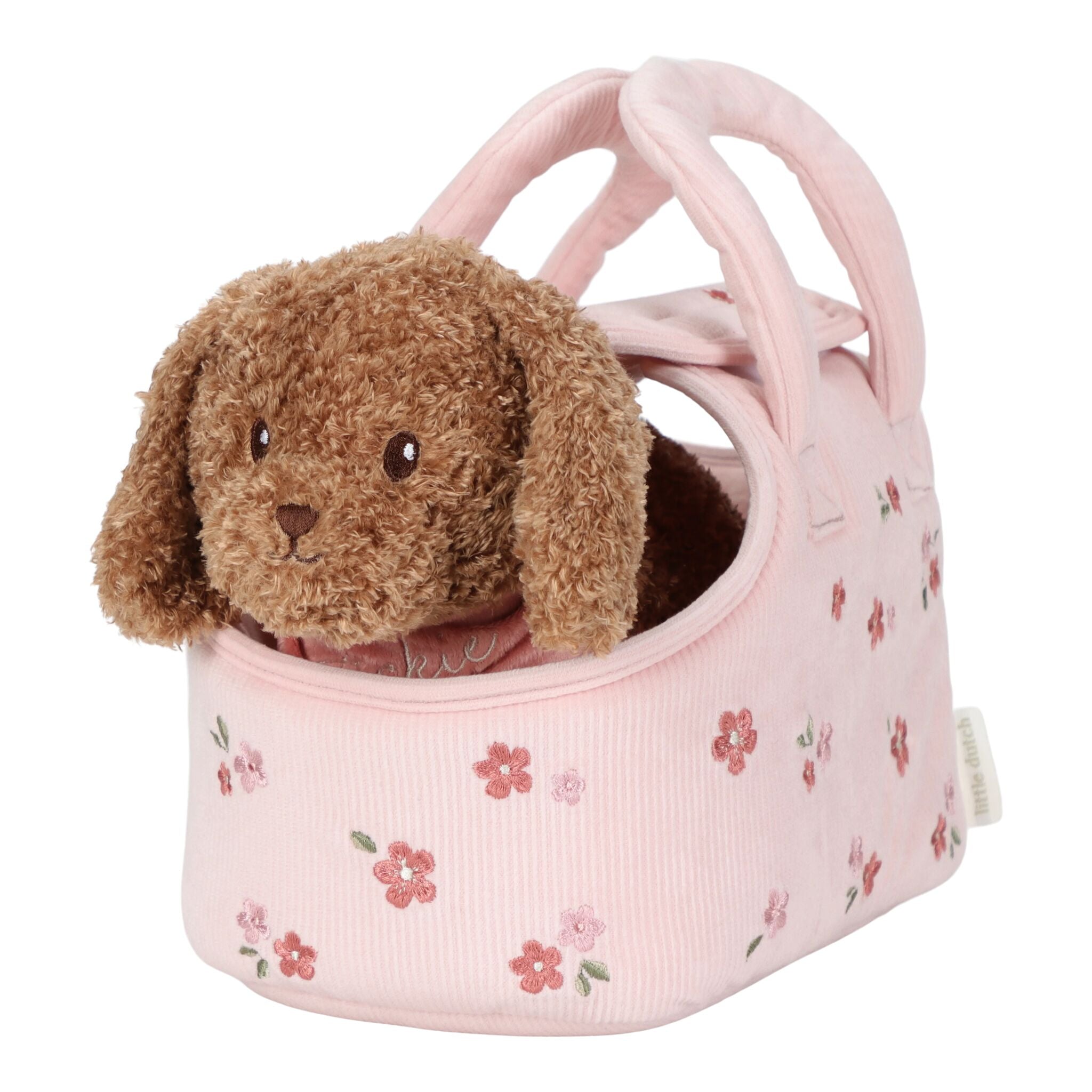 Little Dutch Cuddle Dog in Pink Carry Bag – Jackie