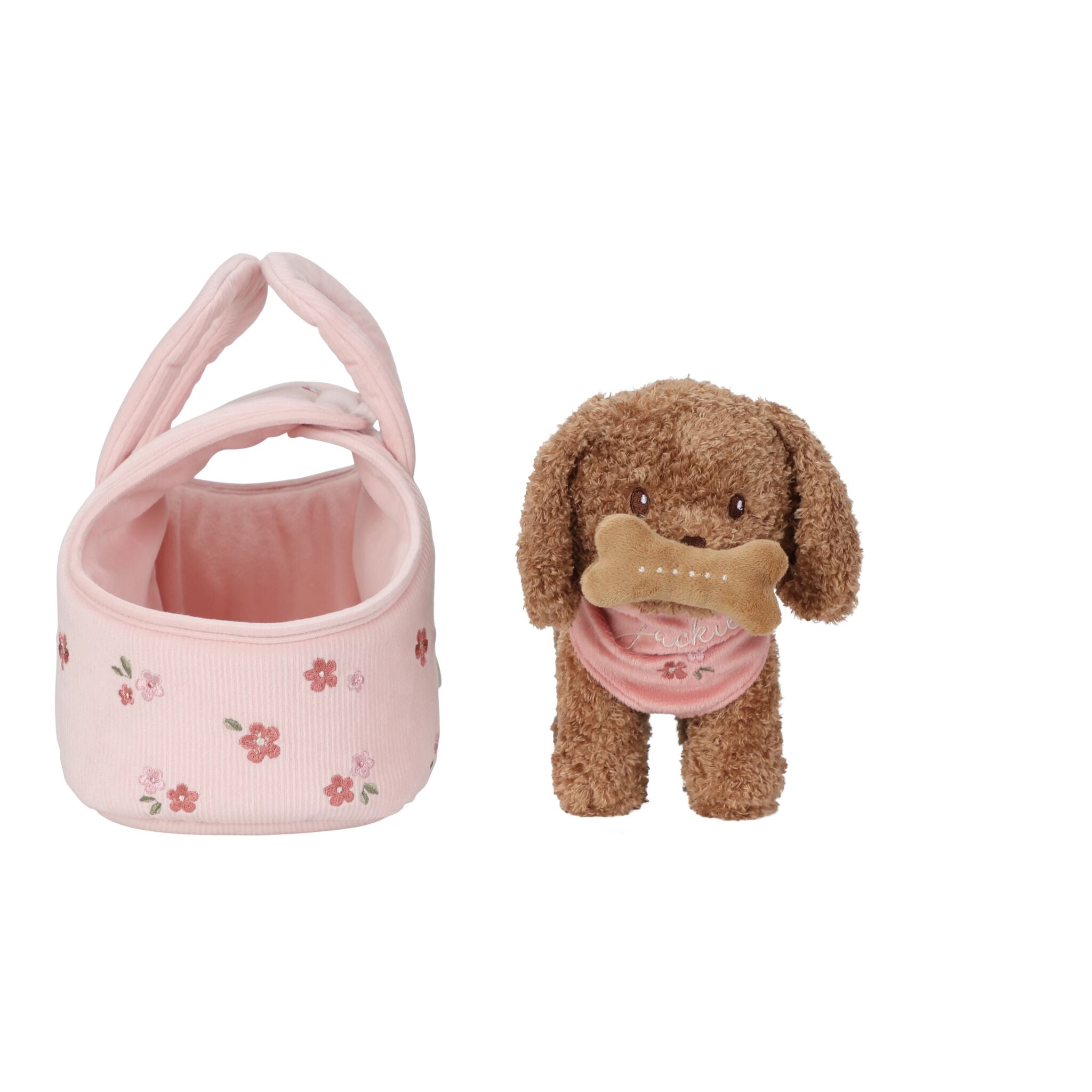 Little Dutch Cuddle Dog in Pink Carry Bag – Jackie