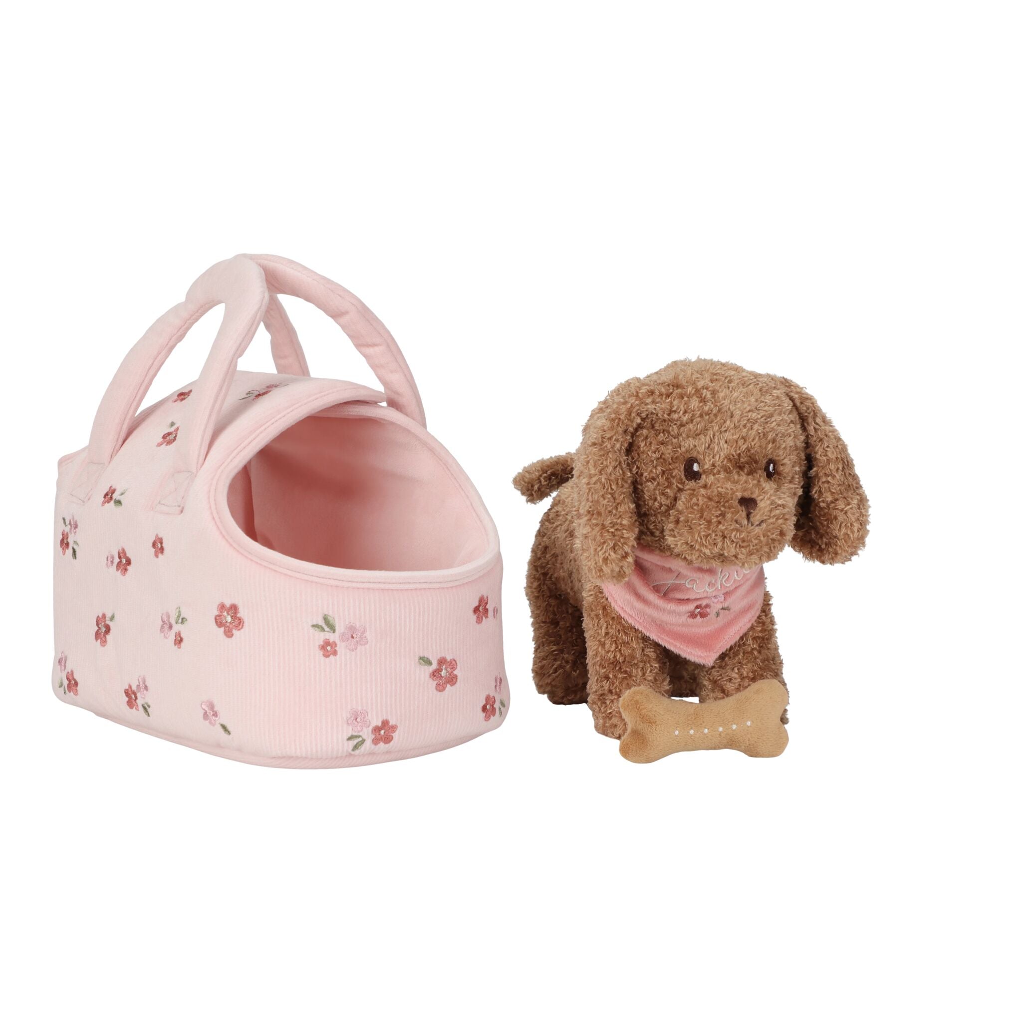 Little Dutch Cuddle Dog in Pink Carry Bag – Jackie